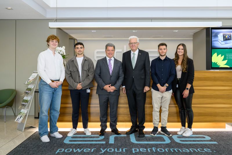 Winfried Kretschmann, Minister-President of Baden-Württemberg, visited Erbe.